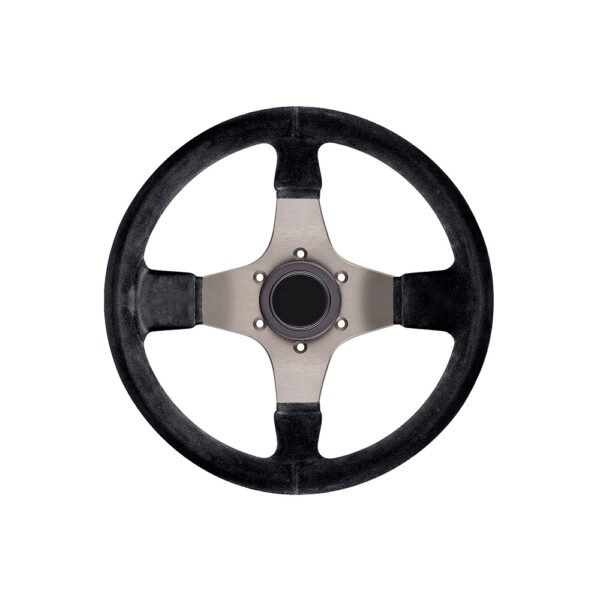 Simple Black Leather Steering Wheel
